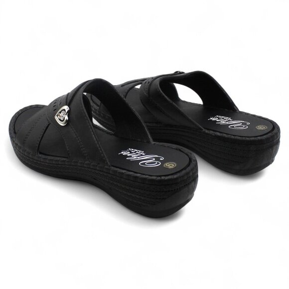 Tecs Women's Low Heel Slip-on Sandals Black, - Women's Outdoor at Academy Sports - Picture 7 of 8